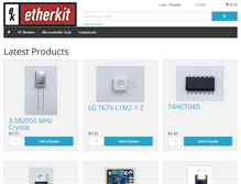 Tablet Screenshot of etherkit.com